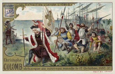 Christoph Kolumbus landet in der Neuen Welt, 12. Oktober 1492 von European School