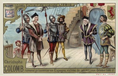 Christoph Kolumbus als Gefangener nach Spanien zurückgebracht, Oktober 1500 von European School