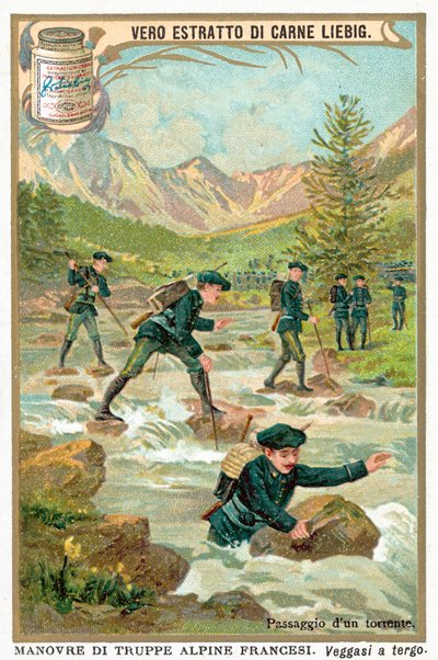 Überquerung eines Bergbachs von European School