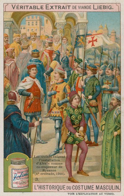 Kreuzfahrer fordern die Einsetzung von Alexios als Mitkaiser von Byzanz im Jahr 1203 von European School