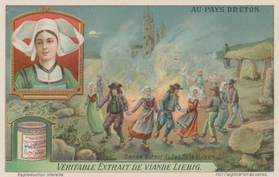 Tanz um das Feuer am Vorabend von St. Johannes (Mittsommer) von European School