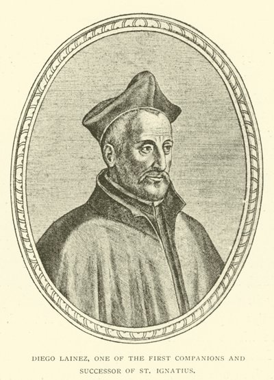 Diego Lainez, einer der ersten Gefährten und Nachfolger von St. Ignatius (Stich) von European School