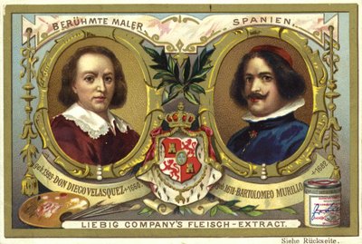 Diego Velasquez und Bartolome Murillo, spanische Künstler von European School