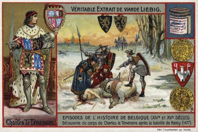 Entdeckung des Leichnams von Karl dem Kühnen, Herzog von Burgund, nach der Schlacht bei Nancy, 1477 von European School
