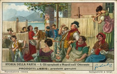 Spaghetti trocknen, Neapel von European School
