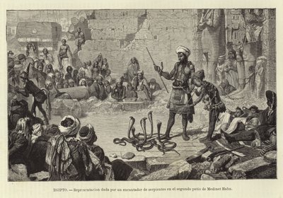 Ägypten - Vorführung eines Schlangenbeschwörers von European School