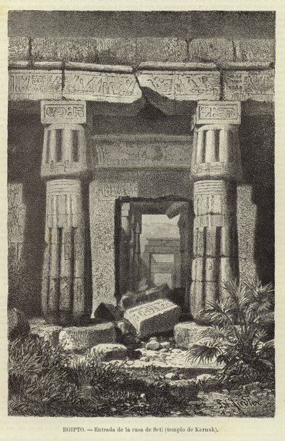 Ägypten - Eingang zum Haus von Seti von European School