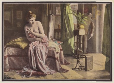 Emotion, Frau sitzt auf einem Bett von European School