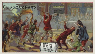 Kämpfe vor der französischen Gesandtschaft, Peking, Boxeraufstand, 8. Juni 1900 von European School