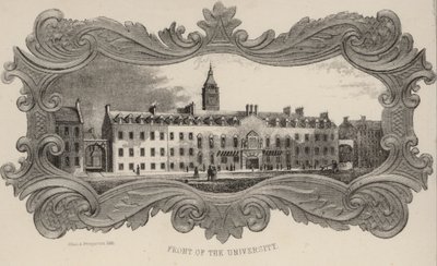 Vorderseite der Universität, Glasgow, Schottland von European School