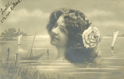 Mädchen mit Rose im Haar von European School