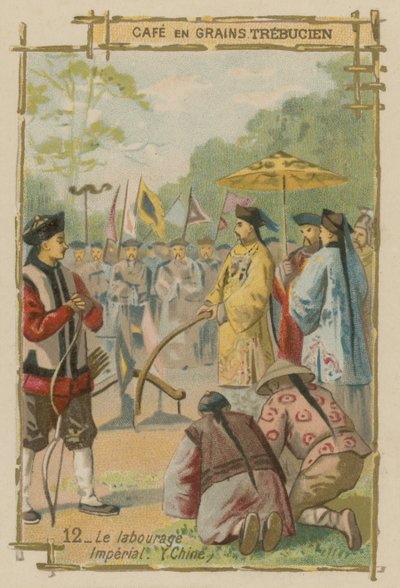 Kaiserliche Pflugzeremonie, China von European School