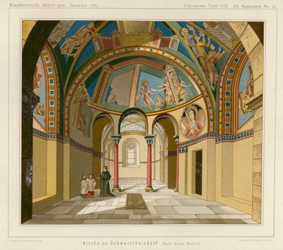 Innenraum der Kirche von Schwarzrheindorf, Bonn, Deutschland von European School