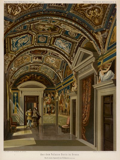 Innenraum des Palazzo Doria, Genua, Italien von European School