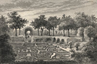 Bestickte Gärten der Tuilerien unter Heinrich IV von European School