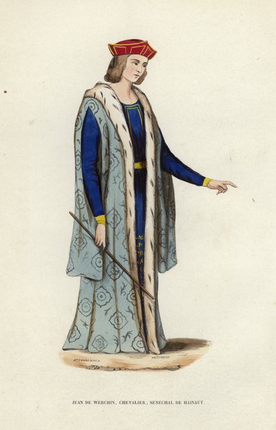 Jean De Werchin, Ritter, Seneschall von Hainaut von European School