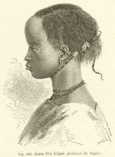 Junges Mädchen aus Fellane, Umgebung von Segon (Stich) von European School