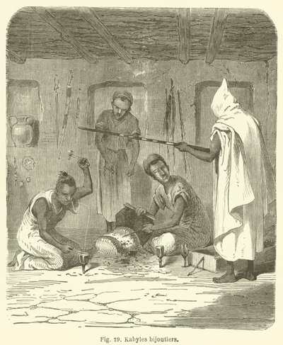 Kabylische Juweliere (Stich) von European School