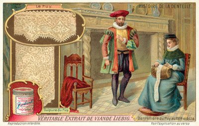 Spitzenklöpplerin von Le Puy, Frankreich von European School