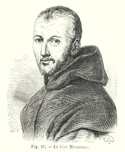 Der Pater Mersenne (Stich) von European School