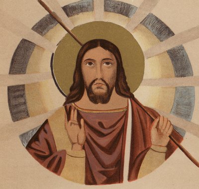 Abbild von Jesus Christus: Aus der Basilika St. Paul, Rom von European School