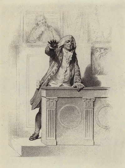 Mirabeau in der französischen Versammlung von European School