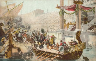 Schein-Seeschlacht in einem römischen Amphitheater von European School