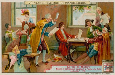 Mozart und Schikaneder arbeiten an der Zauberflöte von European School