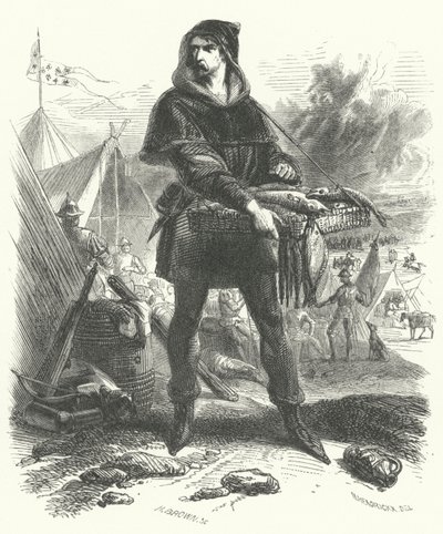 Nicolaas Zannekin, Anführer des flämischen Bauernaufstands von 1323-1328 (Gravur) von European School