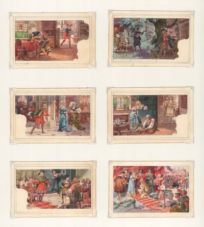 Originalkunstwerk für ein Set von Liebig-Karten: Wagner, Die Meistersinger von European School
