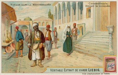 Vor der Moschee in Istanbul von European School