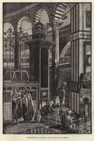 Palästina, Inneres der Felsendomkuppel von European School