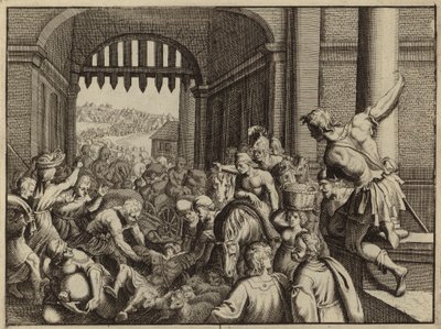 Das Volk von Samaria plündert das verlassene Lager der Aramäer von European School