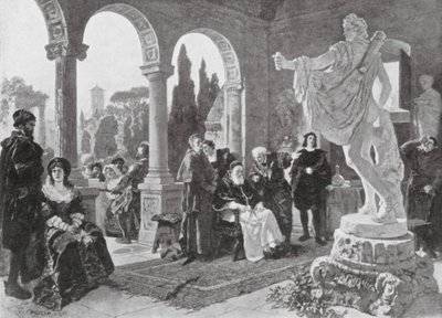 Papst Julius II. und der Apollo Belvedere von European School