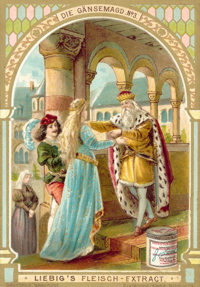 Szene aus dem Märchen Die Gänsemagd der Brüder Grimm von European School