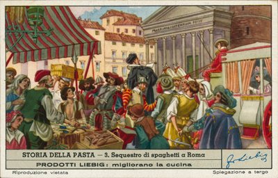 Beschlagnahme von illegal gehandelten Spaghetti, Rom von European School