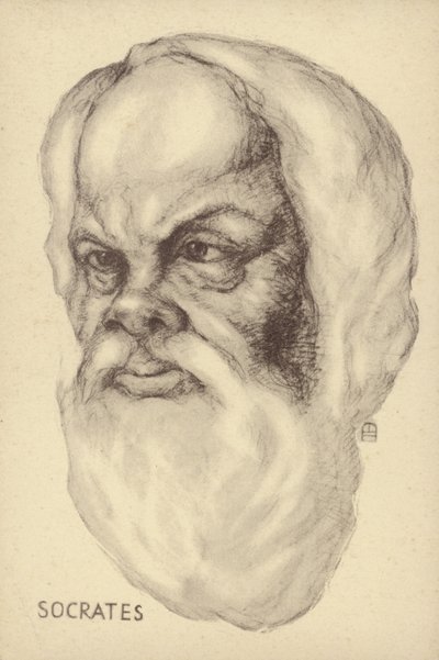 Sokrates (ca. 469 v. Chr.-399 v. Chr.), antiker griechischer Philosoph von European School