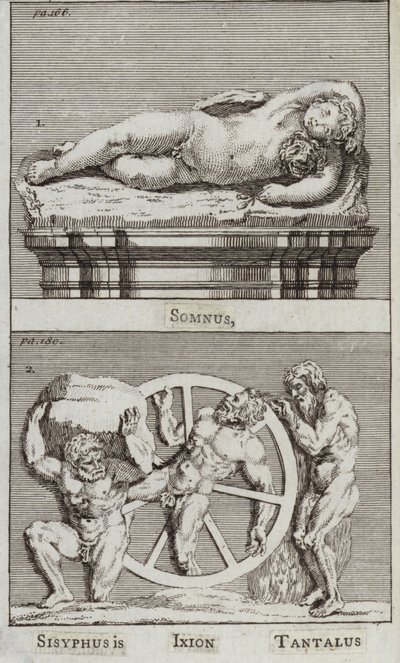 Somnus, Sisyphus, Ixion, Tantalus (Stich) von European School