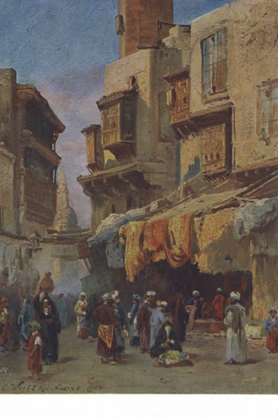 Straßenszene aus Kairo, Ägypten von European School