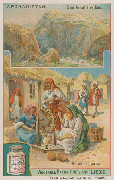 Der Bolan-Pass und ein afghanisches Haus von European School