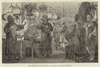 Die Chinesen in Kalifornien - El vestuario del Royal-Theatre von European School
