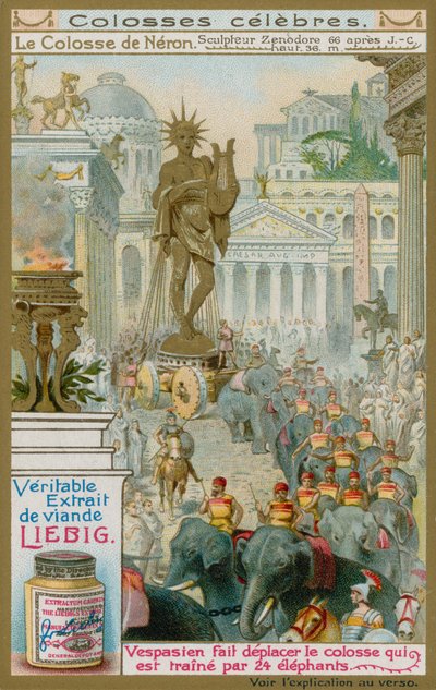 Der Koloss von Nero, vom Bildhauer Zenodore, 66 n. Chr. von European School