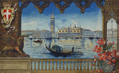 Der Dogenpalast und der Campanile, Venedig von European School