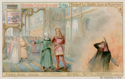 Die Hochzeit von Robert und Prinzessin Isabelle, während Bertram in die Hölle hinabsteigt von European School