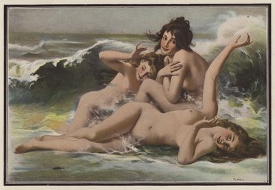 Drei Frauen in den Wellen von European School