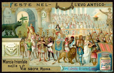 Triumphzug entlang der Via Sacra, Rom von European School