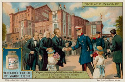 Wagner und Kaiser Wilhelm I. eröffnen das Bayreuther Festspielhaus 1876 von European School