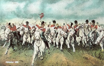 Waterloo 1815, Schottische Kavallerie-Angriff von European School
