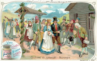 Hochzeitsprozession in Norwegen von European School