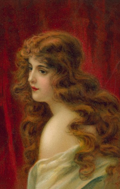 Frau mit langen roten Haaren von European School